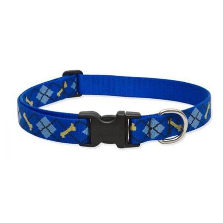 LUPINE PET Lupine 41853 1 in. Dapper Dog 16 in. - 28 in. Adjustable Dog Collar 41853